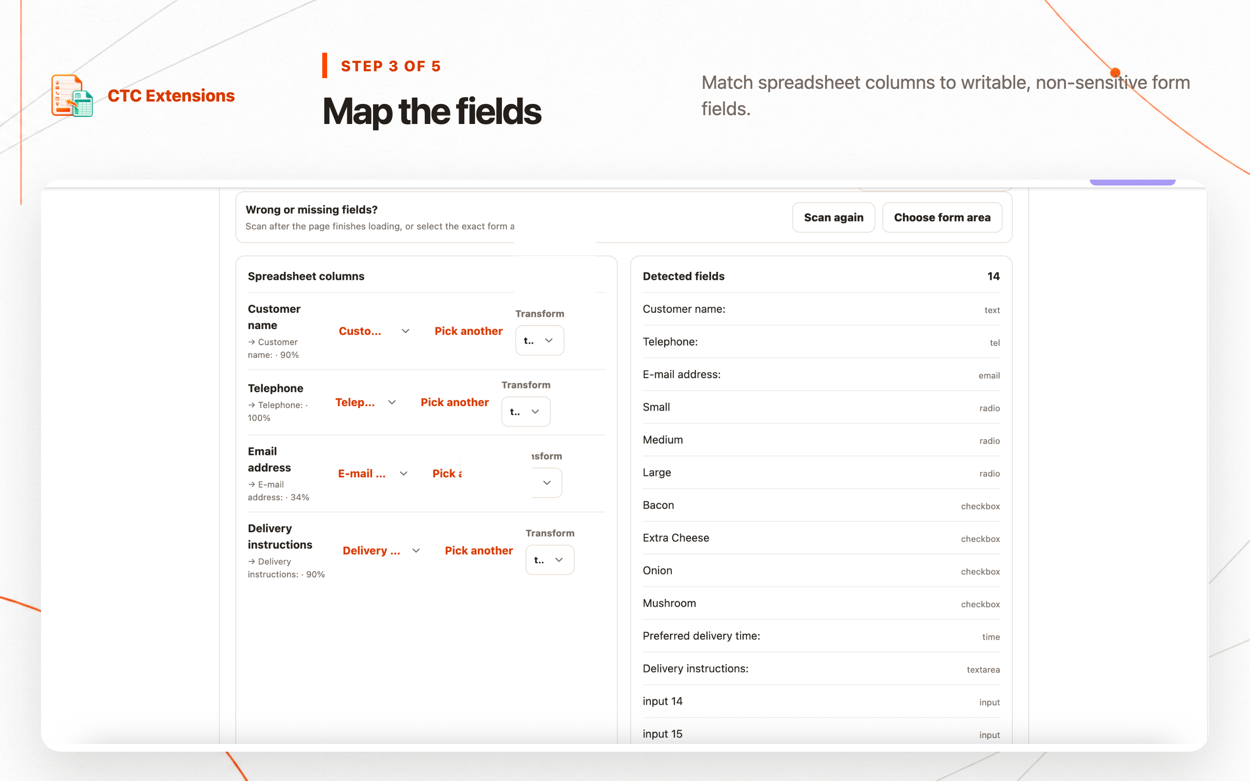 FormRunner: step 3, Map the fields