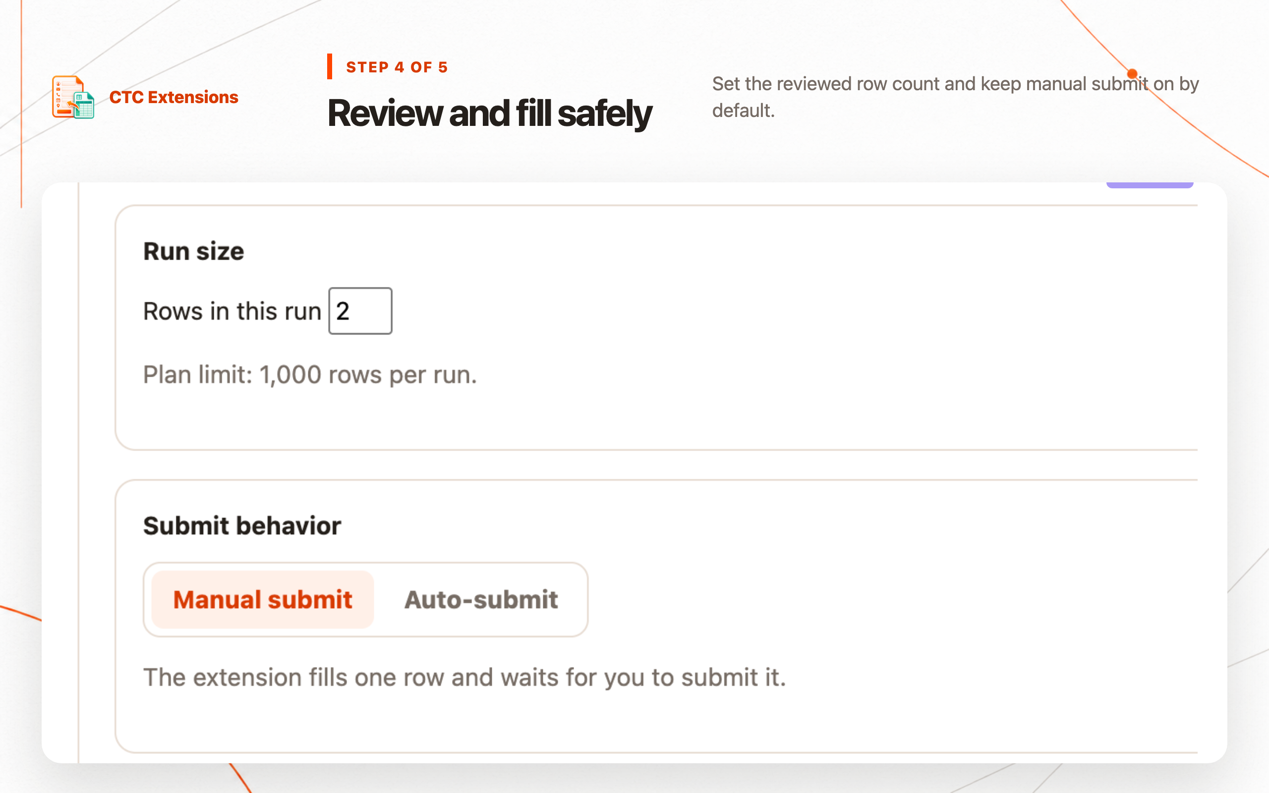 FormRunner: step 4, Review and fill safely